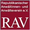 Republikanischer Anwältinnen - und Anwälteverein e.V. Logo des RAV